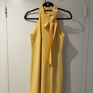 Vince Camuto Yellow Neck Tie Dress